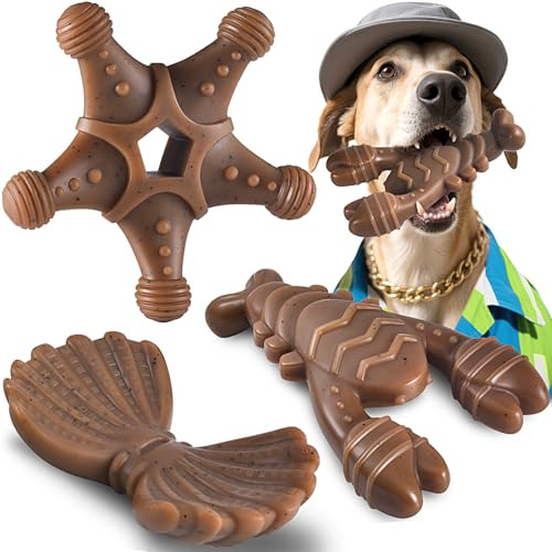 NEZIN Dog Toys for Aggressive Chewers 3 Pack