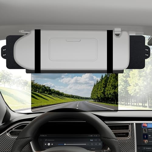 Veharvim Sun Visor Extender 1-Pack Light Black