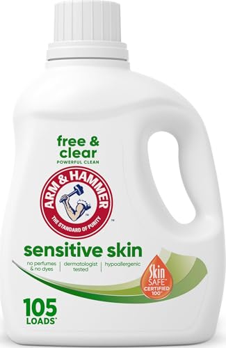 ARM & HAMMER Sensitive Skin Free & Clear Liquid Laundry Detergent 105 Loads, 105 fl oz Deal