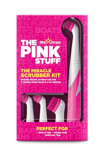 Stardrops The Pink Stuff The Miracle Scrubber Kit w/ 4 Cleaning Brush Heads Deal