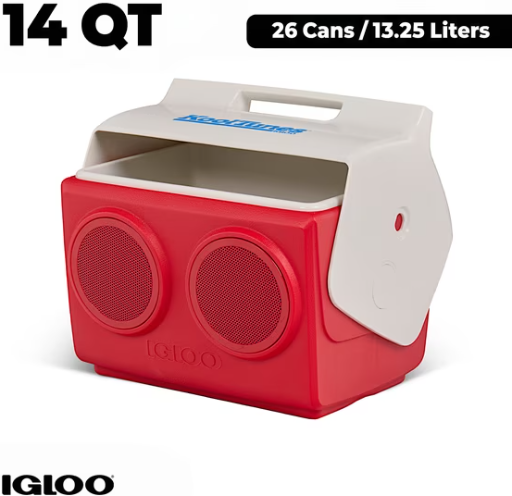 Igloo Playmate KoolTunes 14 QT Hardsided Cooler with Built-In Bluetooth Speaker Deal