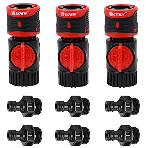 Eden Premium Garden Hose Quick Connect Kit, 9-Piece Deal