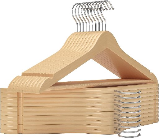 StorageWorks Wooden Clothes Hangers 20-Pack
