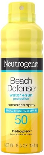 Neutrogena Beach Defense SPF 50 Broad Spectrum Sunscreen Spray 6.5-Oz Deal