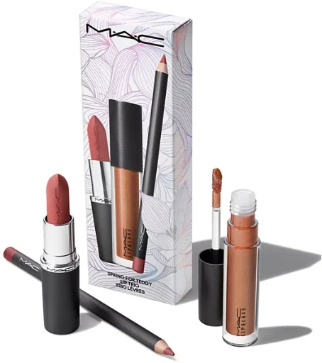 MAC 3-Pc. Spring for Teddy Lip Trio MACXimal Matte, Lip Pencil and Lipglass Kit