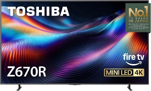Toshiba Z670R Series 4K UHD Mini-LED QLED Smart Fire TV 144Hz