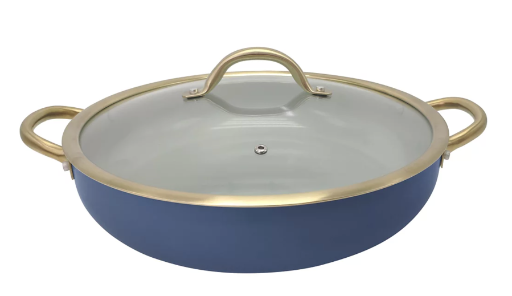 Sedona Kitchen 13" Ceramic Everyday Pan w/ Lid