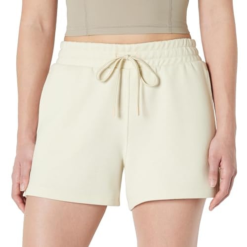 Amazon Essentials Women's Athletic High Waist Relaxed Fit 4" Lounge Workout Gym Shorts