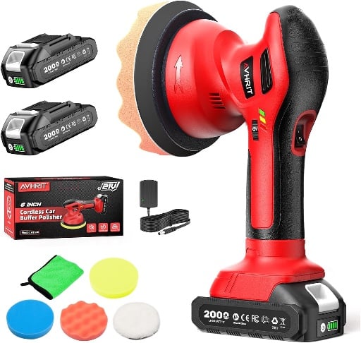 6 Inch Cordless Buffer Polisher Kit Deal
