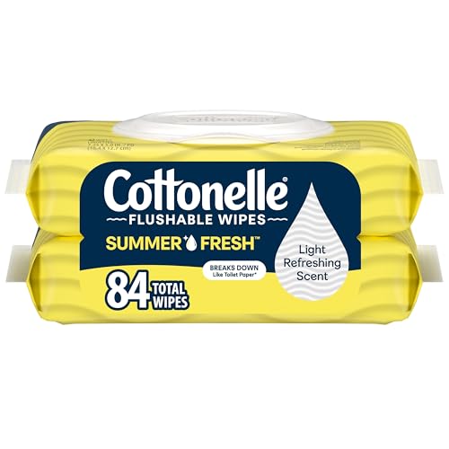 Cottonelle Summer Fresh Scented Flushable Wipes 2-Pack 42-Count Deal