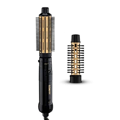 Conair 2-in-1 Hot Air Curling Combo with 1.5-inch Curl Brush and 1-inch Aluminum Bristle Brush