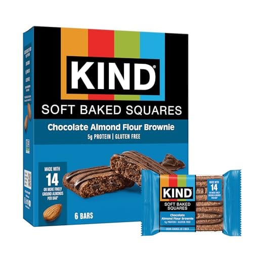 KIND Soft Baked Squares 6-Count (Chocolate Almond Flour Brownie)
