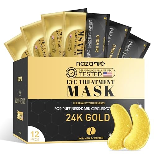 12-Pack 24K Gold Under Eye Patches Deal
