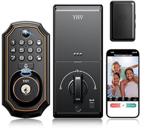 Smart Door Lock w/ Camera & Fingerprint