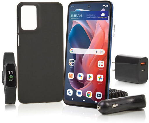 Moto G Play 2024 Tracfone w/1500 Talk/Text/Data and Fitbit Inspire 3