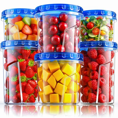 HOMETALL Airtight Freezer Storage Containers w/ Twist Lids 6-Pack (33/24/17-oz) Deal