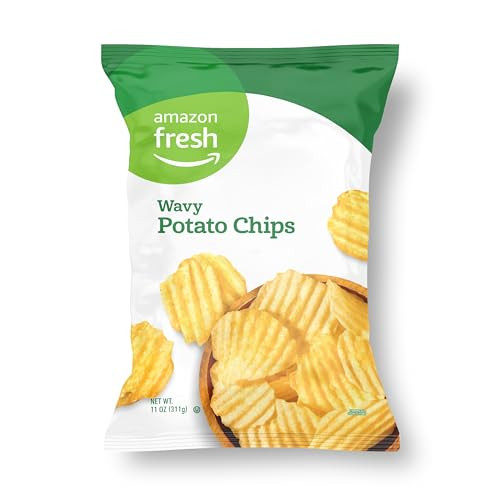 Amazon Fresh Wavy Potato Chips 11 Oz.