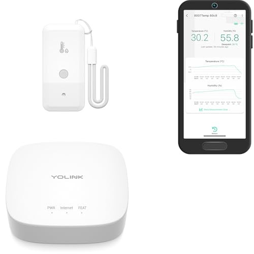 YoLink Smart Wireless Thermometer Hygrometer with Hub