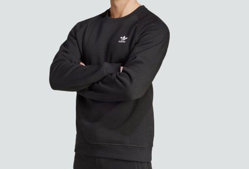 adidas Men's Trefoil Essentials Crew Sweatshirt (Cardboard)