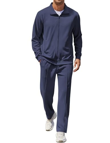 COOFANDY Men's 2-Piece Athletic Tracksuit