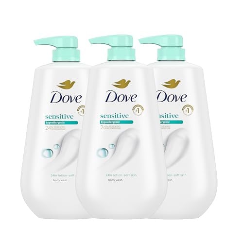 Dove Body Wash Sensitive Skin Moisturizing Skin Cleanser, 30.6 Fl Oz (Pack of 3) Deal