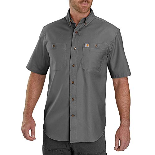 Men's Carhartt Windham Relaxed Fit Short Sleeve Button-Down Shirt Deal