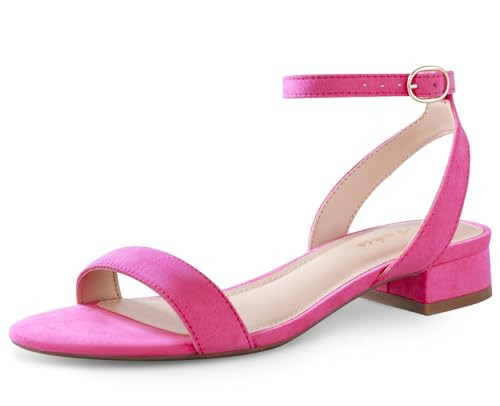 Hot Pink Walking Strappy Open Toe Sandals