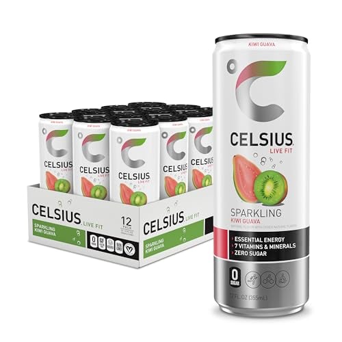 12-Pack 12-Oz CELSIUS Functional Essential Energy Drink (Kiwi Guava)
