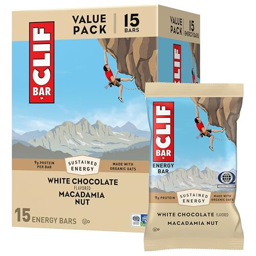 15-Pack 2.4-Oz Clif Bar Energy Bars (White Chocolate Macadamia)