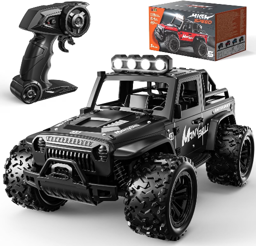 WeFone RC Car 20KM/H Speed 1:16 Off-Road RC Truck with LED Lights, 2 Batteries Deal