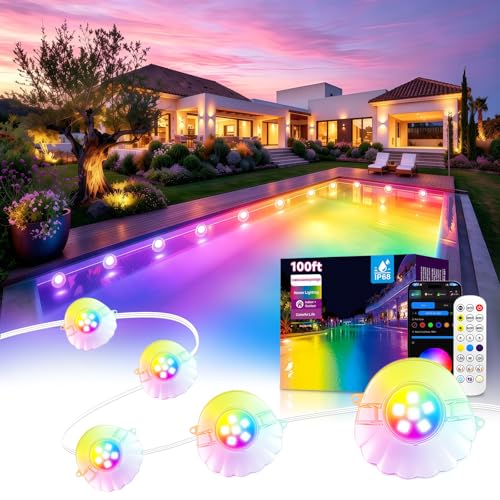 100FT RGB Swimming Pool LED String Lights Deal