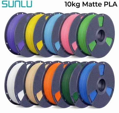 SUNLU 10kg Matte PLA Filament 1.75mm