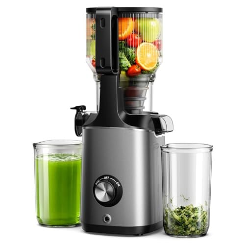 EUHOMY 5.8" Wide Feed Chute Cold Press Juicer Machines