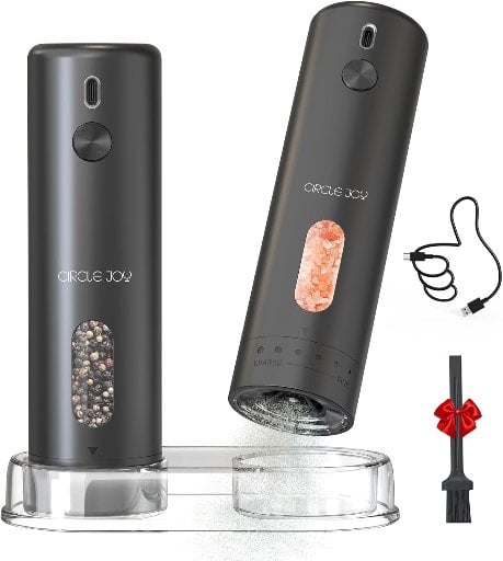 Circle Joy Rechargeable Electric Salt & Pepper Grinder 110ml