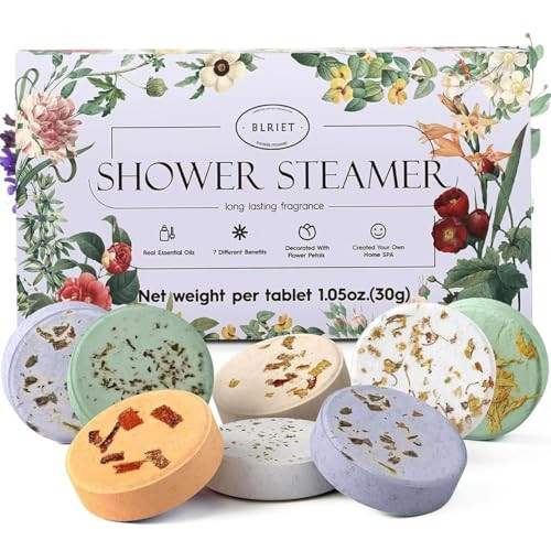 Blriet Aromatherapy Shower Steamers 8-Pack (Lavender Love)