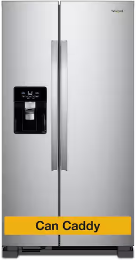 Whirlpool 24.6 cu ft Side-by-Side Refrigerator w/ Ice & Water Maker
