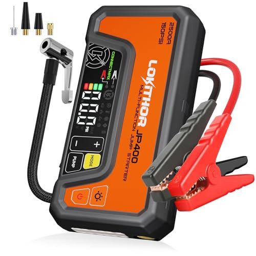 LOKITHOR JP400 2500A Jump Starter with 150PSI Air Compressor