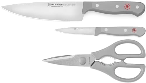 WÜSTHOF Gourmet Grey 3-Pc Kitchen Essentials Set Deal