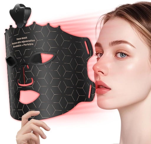 DPFACE Red Light Mask for Women 25+ Anti-Aging, 7 Color Modes