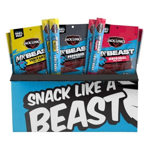 Jack Link's x MrBeast Beef Jerky & Sticks Variety Pack 9-Count Deal
