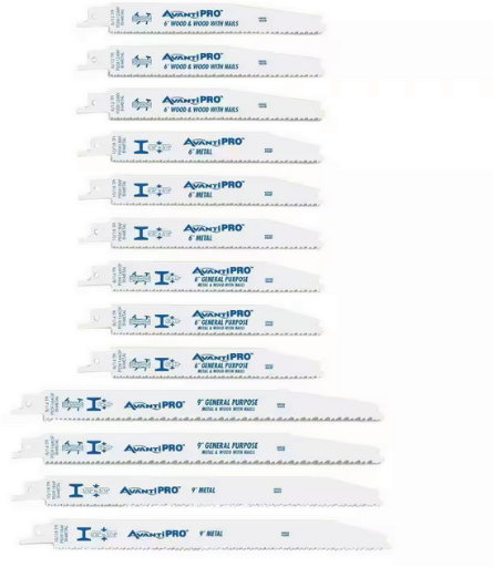 13-Piece Avanti Pro Bi-Metal Reciprocating Saw Blade Set Deal