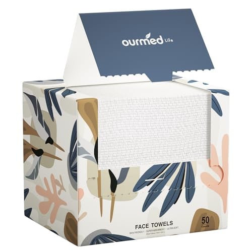 Ourmed Life 50-Count Disposable Biodegradable Facial Towels Deal
