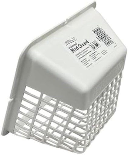 Universal Vent Hood Bird Guard, White, Fits Over Any 3" or 4' Vent Hood Deal
