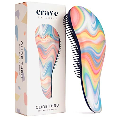 Crave Naturals Glide Thru Hair Brush - Detangler Brush