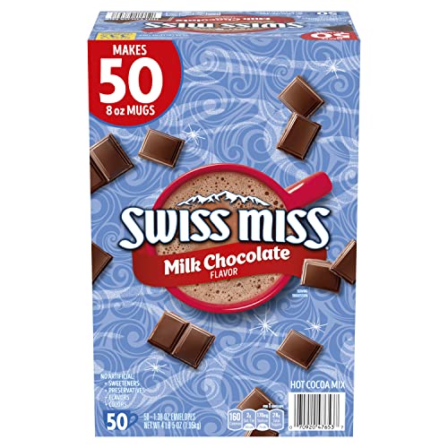 Swiss Miss Milk Chocolate Flavor Hot Cocoa Mix 50-Count Deal