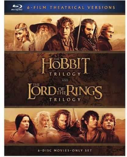 The Hobbit Trilogy / The Lord of the Rings Trilogy: 6-Film Theatrical Versions (Blu-ray)