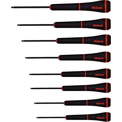 EKLIND 92500 PSD Ball-Hex Precision Screwdriver 8pc set SAE Inch Sizes .050-5/32