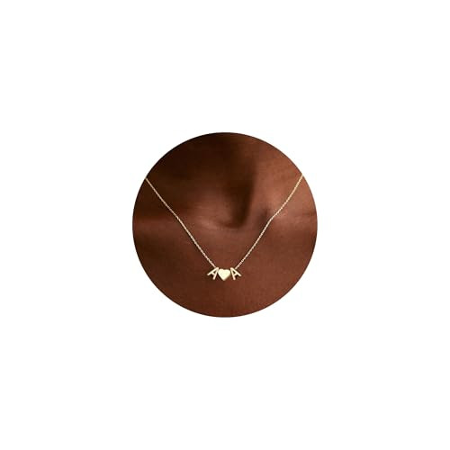 Turandoss Heart Initial Necklace