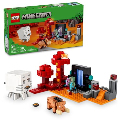 LEGO Minecraft The Nether Portal Ambush Adventure Set 352-Piece
