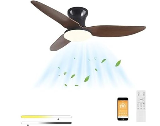 ANKBOY Bedroom Ceiling Fans with Lights